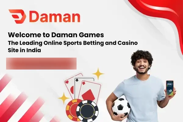 Welcome screen of the Daman Games app showing the colour-prediction lobby with the wallet and game options